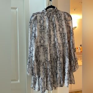 Snake print dress